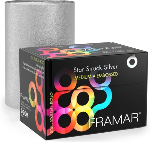 Framar Embossed Roll Medium Star Struck Silver 320ft. 97,53m (SKU 12017) főképe